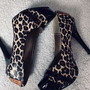 Leopard print heels